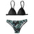 5 Color!! Sexy Swimwear Women Bikini Set Print Leaves