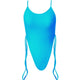 5 Colors Sexy High Cut Leg Thong One Piece Swimsuit