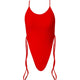5 Colors Sexy High Cut Leg Thong One Piece Swimsuit