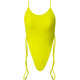 5 Colors Sexy High Cut Leg Thong One Piece Swimsuit