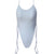 5 Colors Sexy High Cut Leg Thong One Piece Swimsuit
