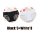 6 Pcs Women Gorgeous Lace Briefs Plus size Panties Mesh Transparent Briefs Female Underwear Multipack Panties Low-Rise Lingerie
