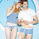 Stripe Panties Lovers Anchor Cotton Sexy Underwear