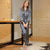 Women Long Sleeve Striped Pajamas Sets