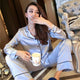 Long Sleeve Suit Female Sleep Two Piece Set Loungewear