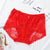 Big Size Underwear Women Panties Sexy Lace Briefs Transparent Seamless Lingerie Cotton Hollow Out High-Rise For Weight 100KG MM