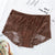 Big Size Underwear Women Panties Sexy Lace Briefs Transparent Seamless Lingerie Cotton Hollow Out High-Rise For Weight 100KG MM