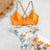 Bikini 2019 Sexy WWomen Bikini Cut Flower Two Piece Swimsuit Pushups Swimwear Beachwear Off shoulder swimsuit female Y