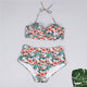 Bikini Push up 2019 Sexy Women Swimsuit Striped Patchwork  Plus Size Swimwear Female Bandage Biquini Bathing suit Women