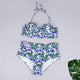 Bikini Push up 2019 Sexy Women Swimsuit Striped Patchwork  Plus Size Swimwear Female Bandage Biquini Bathing suit Women
