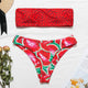 Bikinx Bandeau swimwear women push up swimsuit female Cactus Print micro bikini 2019 sexy bathing suit beach bathers Biquini new