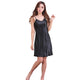 Blue Oversize Satin Rayon Nightgown Nightwear