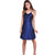 Blue Oversize Satin Rayon Nightgown Nightwear