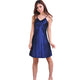 Blue Oversize Satin Rayon Nightgown Nightwear