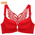 Front Closure Bra Butterfly Adjustable Plus Size Push Up Bra