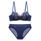 Sexy Lace Big Underwear Front Push Up Bra Briefs