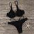 Women's Swimsuit Solid Brief Swimwear High Cut Push Up Underwire