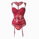 Sexy Femme Lace Up Lingerie High Elastic Gothic Corsets Bustiers