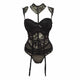 Sexy Femme Lace Up Lingerie High Elastic Gothic Corsets Bustiers