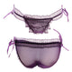 5pcs/lot Sexy String Lace Brief Adjustable Straps Transparent Panties