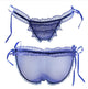 5pcs/lot Sexy String Lace Brief Adjustable Straps Transparent Panties