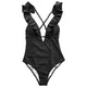 CUPSHE Burgundy Heart Attack Falbala One-piece Swimsuit Women Ruffle V-neck Monokini 2019 New Girls Beach Bathing Suit Swimwear