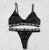 Alphabet Mesh Transparent Push Up Lingerie