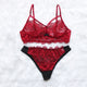Floral Push Up Transparent Lingerie