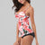 Tankini Set Women Swimsuits Retro Floral Print Swimwear