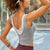 Quick Dry Nylon Workout Yoga Bras Sports Bras Top with Removable Pads