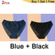 DERUILADY 2PCS Sexy Perspective Lace Panties Women Comfortable Cotton Bottom Panties Ladies Lingerie Low Rise Seamless Underwear