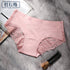 DULASI Sexy Seamless Panties Ice Silk Women Underwear Cotton Crotch Mid-Rise  Briefs For Girls Bikini Lace Lingeries  1 pcs