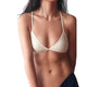 Wireless Triangle Crisscross Back V Neck Bras