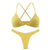 Wireless Triangle Crisscross Back V Neck Bras