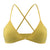 Wireless Triangle Crisscross Back V Neck Bras