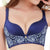 Rose Bra Embroidery Women Seamless Wireless Push Up Bra