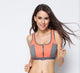 Double Layer Zipper Sports Bra Ladies Fitness Yoga Bra