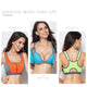 Double Layer Zipper Sports Bra Ladies Fitness Yoga Bra