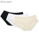 3 Pcs Casual Hipster Panty Set Solid Brief Underwear