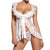 Sexy Lingerie Babydoll Front Open Nighty Chemise Sleepwear