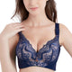 Push Up Bra Women's Lace Underwire Bras Adjusted-strap Plus Size