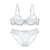 Fashion embroidery bras underwear women set plus size lingerie sexy C D cup Ultrathin transparent bra panties lace bra set black