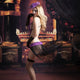 Plus Size Purple Teddy Lingerie Lace Decoration