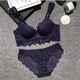 Free shipping Fashion sexy lingerie underwear women female sexy lace adjustable bra set thin plus size push up bra set