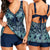 Women Sexy Floral Print Beachwear Tankini Set Swimdress