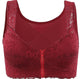 Front Closure Embroidery Lace Bra Full Coverage Underwire Lingerie