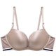 Front Closure Wire Free Seamless Bra Push Up Stripe