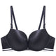 Front Closure Wire Free Seamless Bra Push Up Stripe