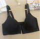 Front Closure Wireless Bra Push Up Minimizer bras for women Non-padded Unlined Full Coverage lingerie Plus size Free shipping 44