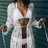 Fsahion Sexy Robe Bikini Cover ups Lace Crochet Hollow Out